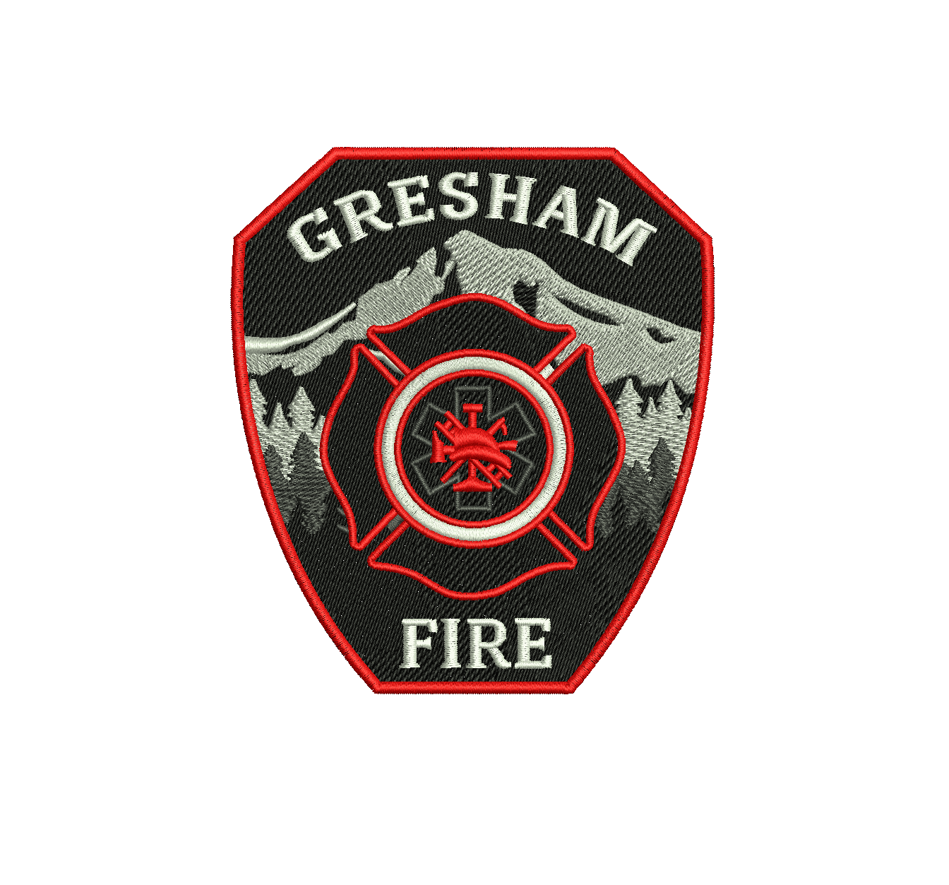 Fire dept badge digitizing